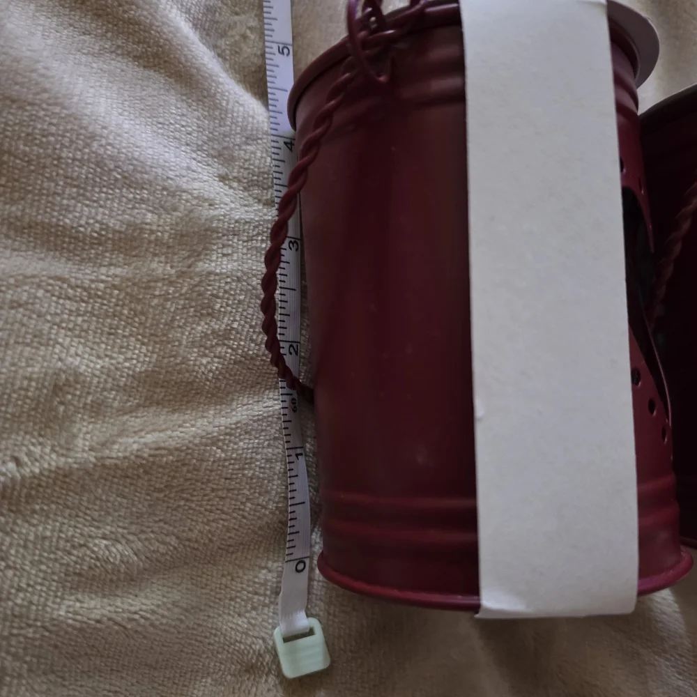 IKEA Burgundy Heart Candle Holder Lanterns